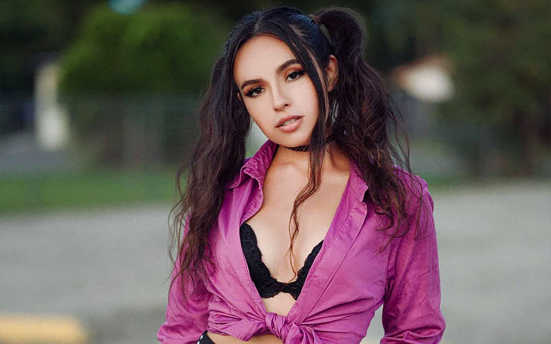 pretty latin bride with ponytails